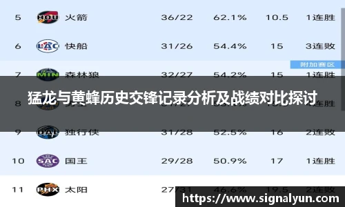 猛龙与黄蜂历史交锋记录分析及战绩对比探讨